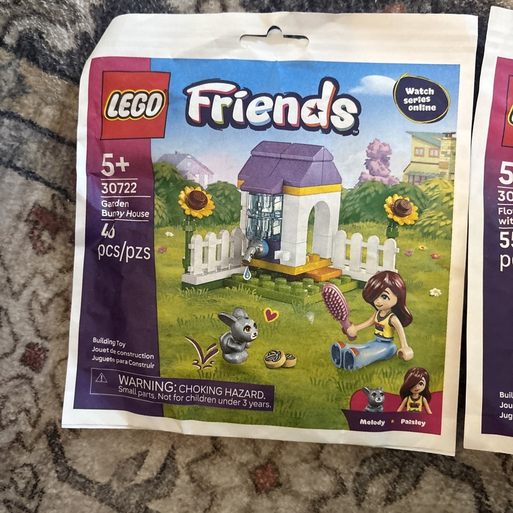 LEGO 30722 30721 Friends Garden Bunny House / Flower Stand - Picture 2 of 3